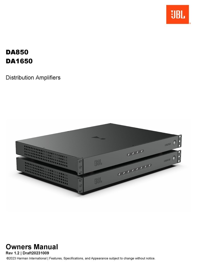JBL DA850 User manual