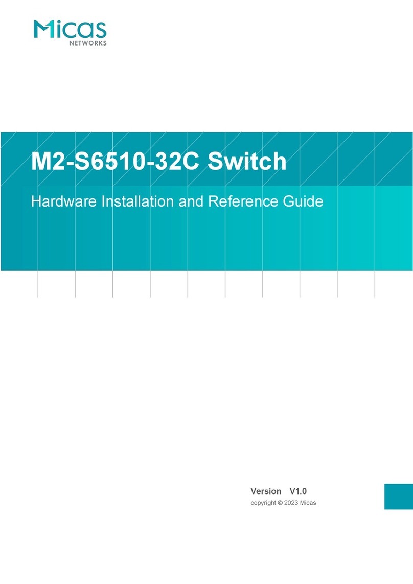 Micas M2-S6510-32C Hardware installation and reference guide Micas M2-S6510-32C Hardware installation and reference guide