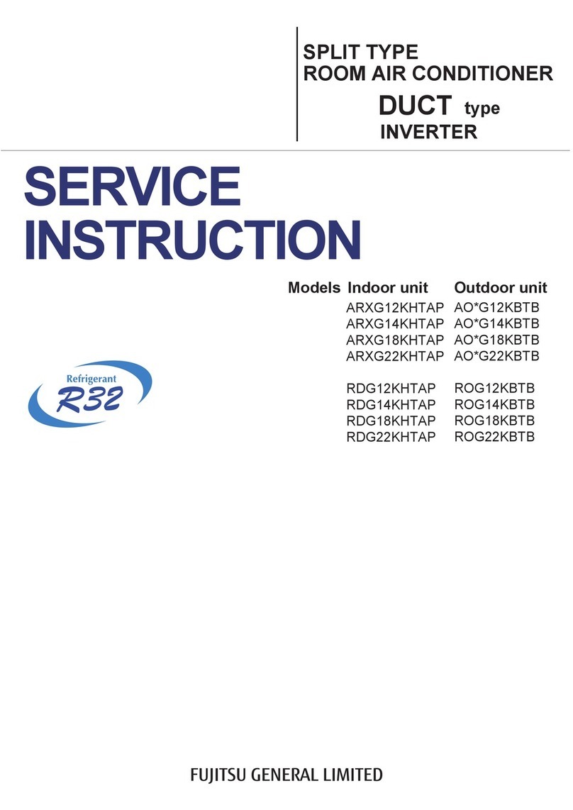 Fujitsu AO G12KBTB Series Operating instructions