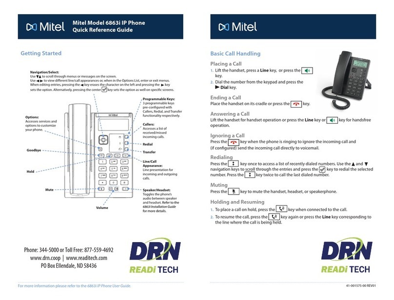 Mitel 6863i User manual
