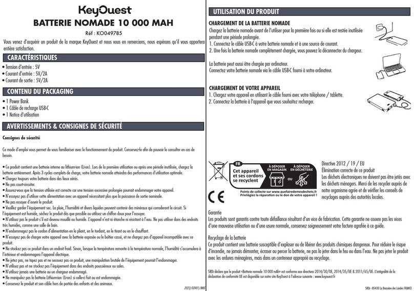 KeyQuest KO049785 User manual