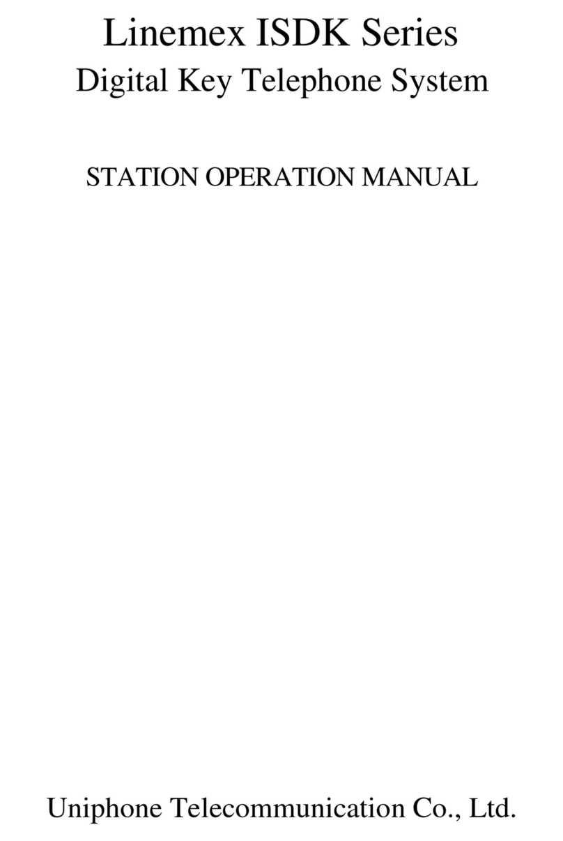 Uniphone Linemex ISDK Series Operation manual