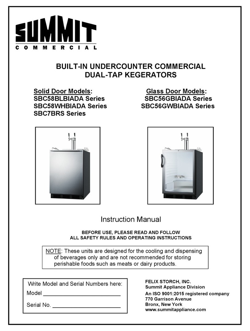 Summit SBC58 Series instruction manual