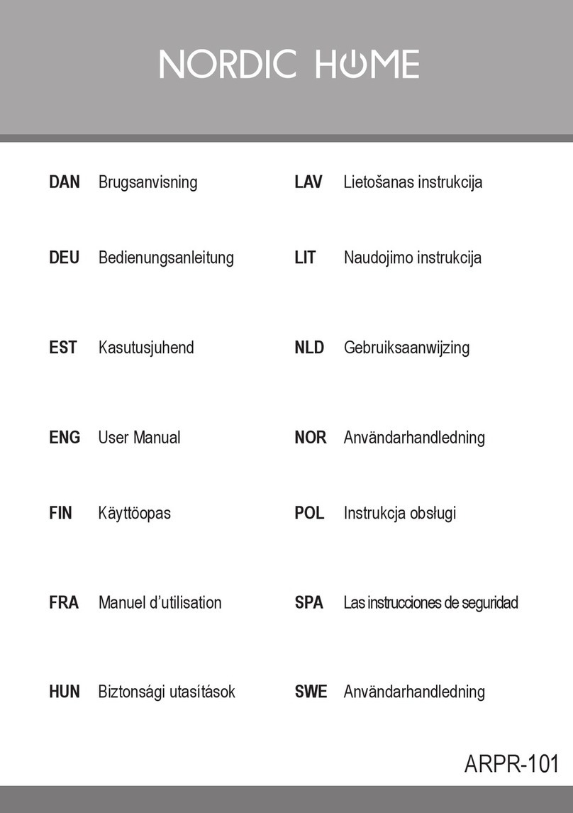 Nordic Home ARPR-101 user manual