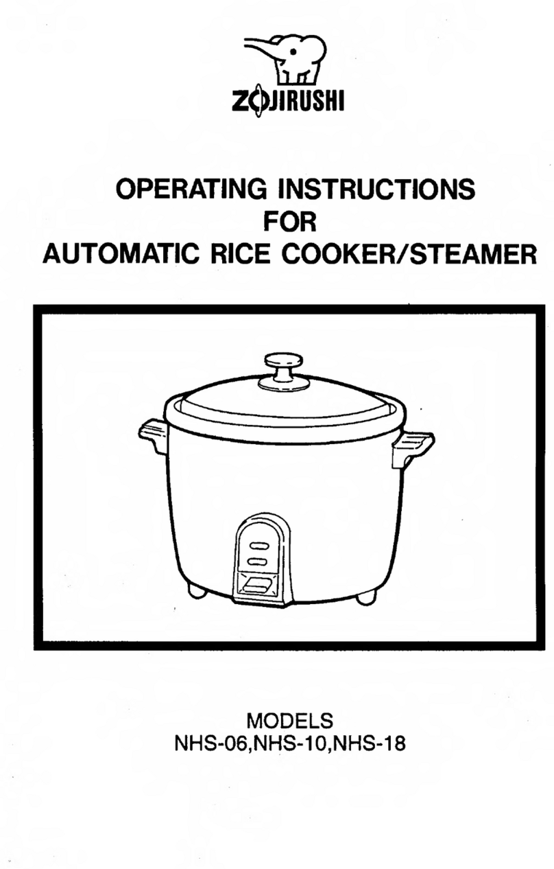 Zojirushi NHS-06 User manual