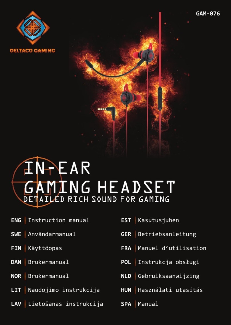 Deltaco Gaming GAM-076 User manual