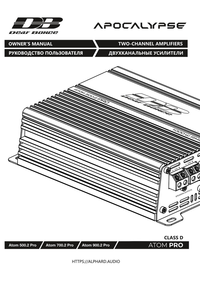 Deaf Bonce APOCALYPSE ATOM PRO Series owner's manual