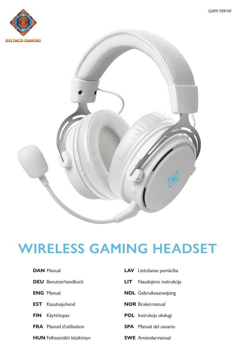 Deltaco Gaming GAM-109-W manual