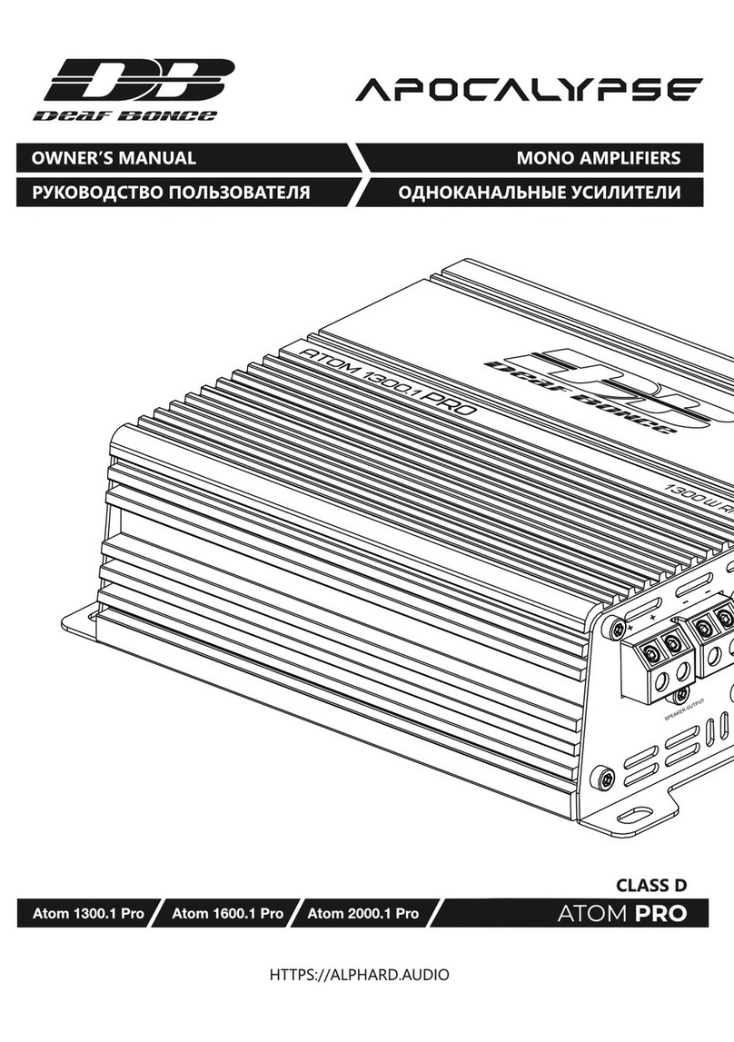 Deaf Bonce APOCALYPSE ATOM PRO Series owner's manual