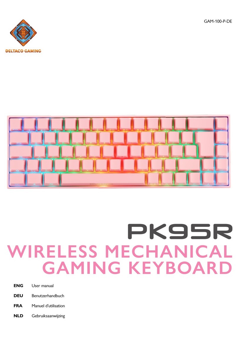 Deltaco Gaming PK95R User manual