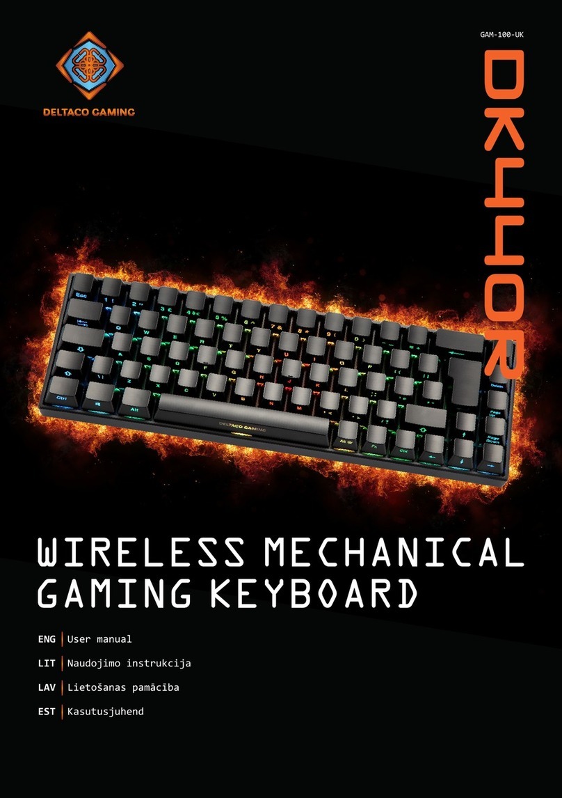 Deltaco Gaming DK440R User manual