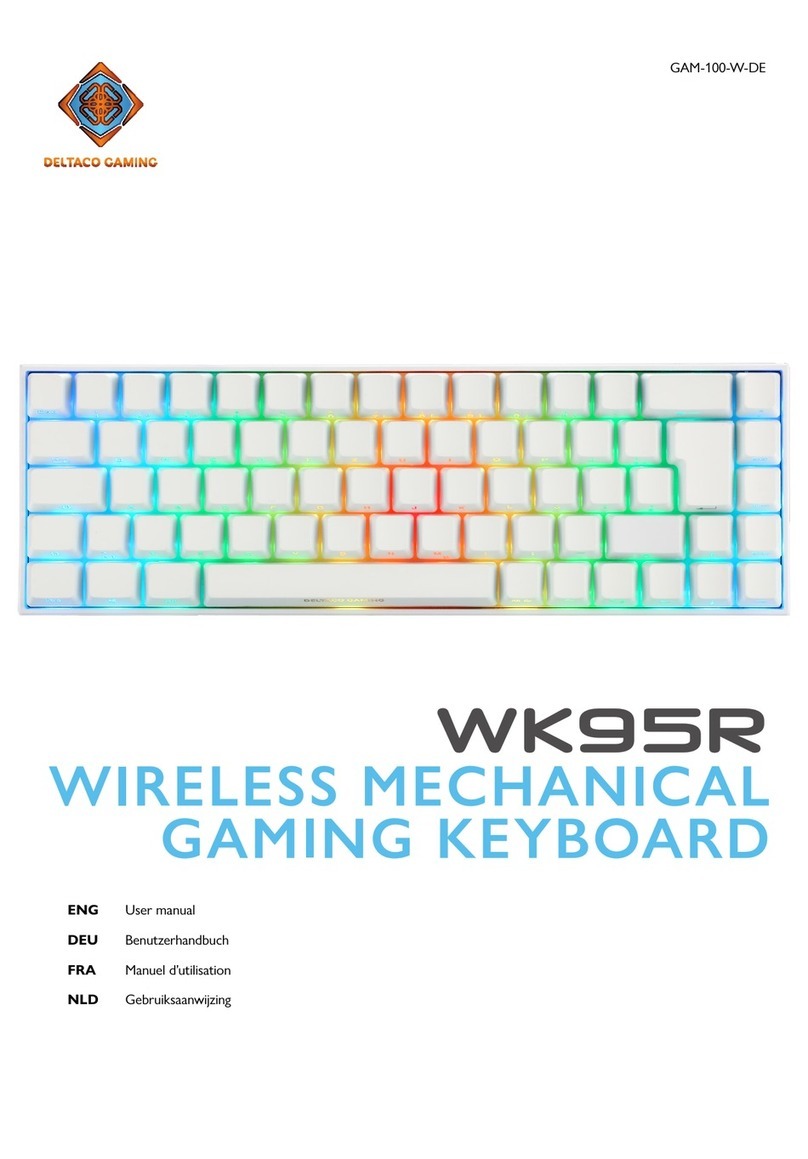 Deltaco Gaming WK95R User manual