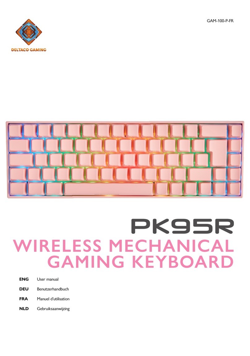 Deltaco Gaming PK95R User manual