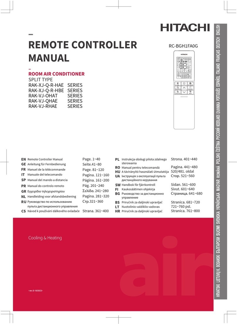 Hitachi RC-BGH1FA0G User manual