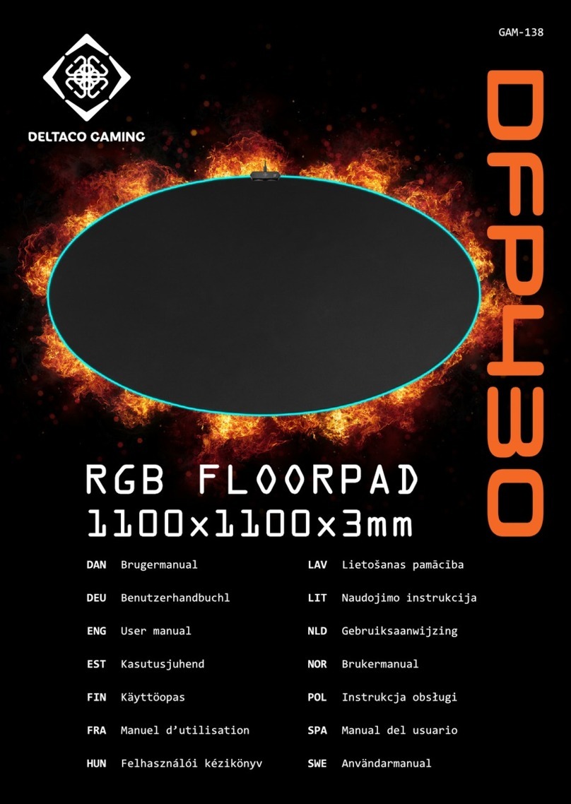 Deltaco Gaming DFP430 User manual