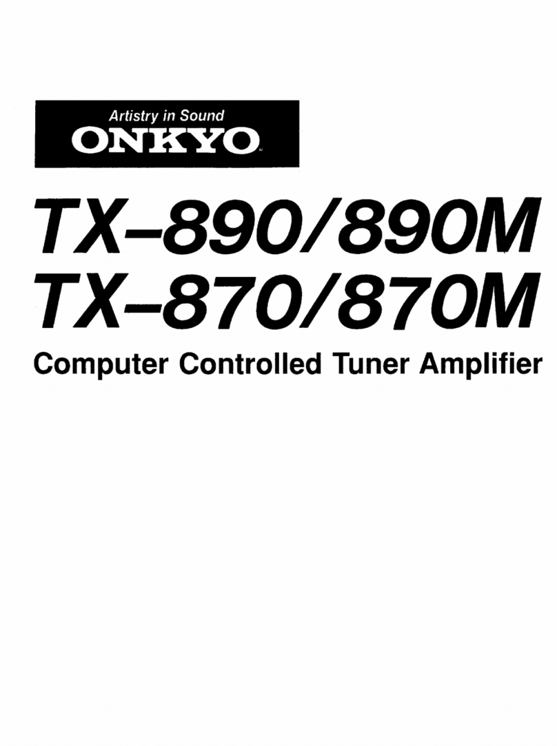 Onkyo TX -890 User manual