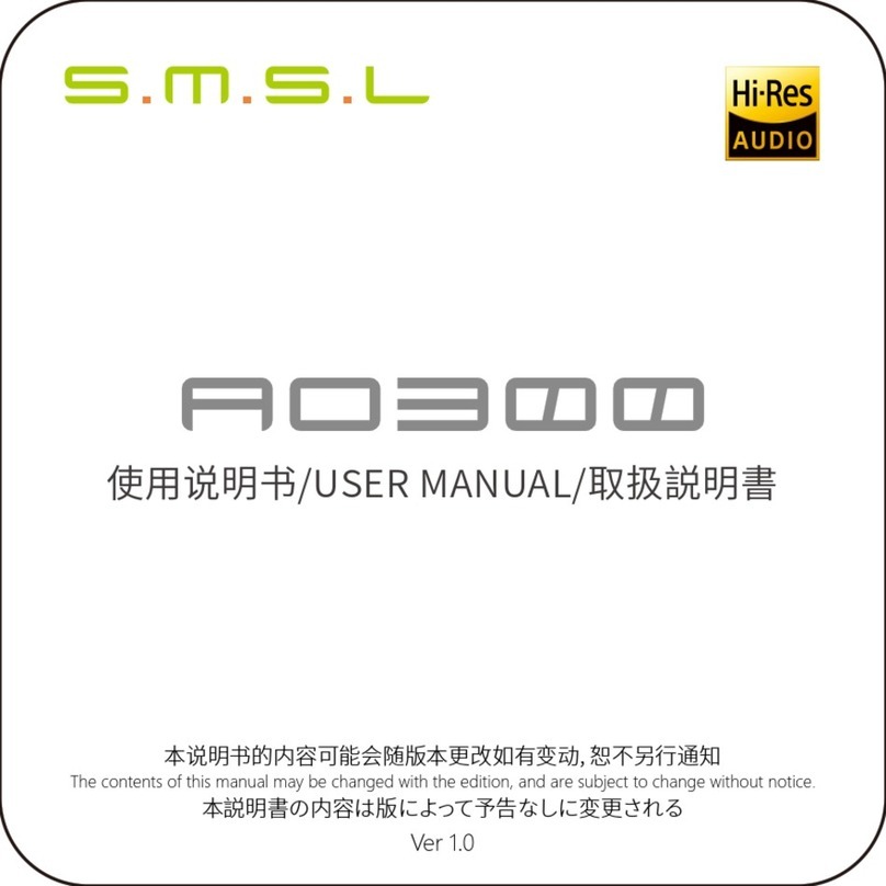 SMSL AO300 user manual