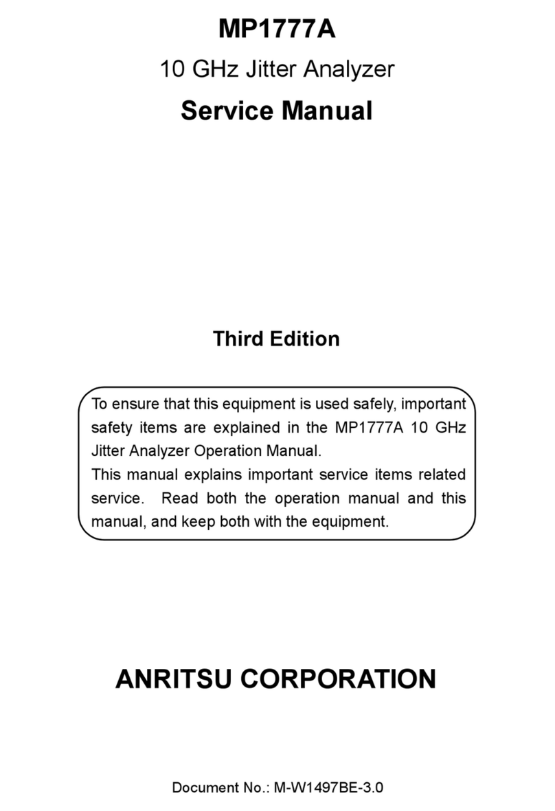 Anritsu MP1777A Service manual