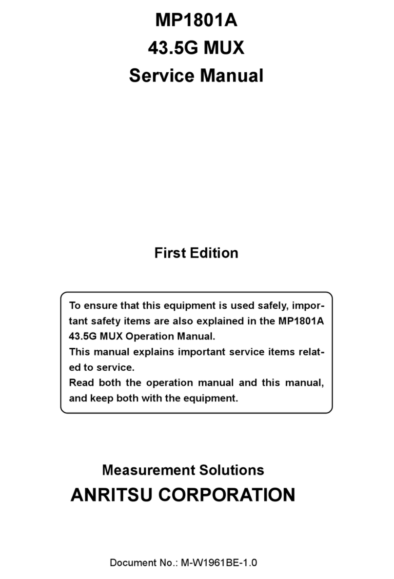 Anritsu MP1801A Service manual