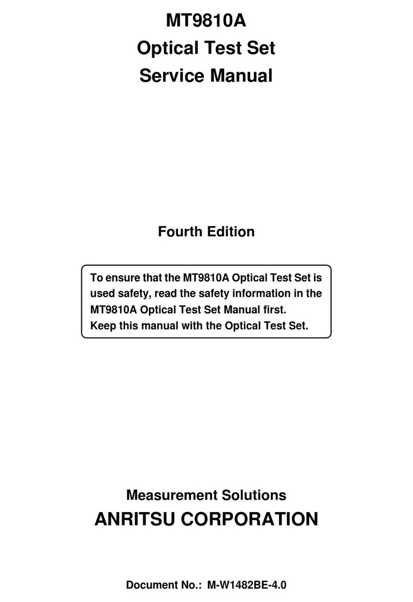 Anritsu MT9810A Service manual