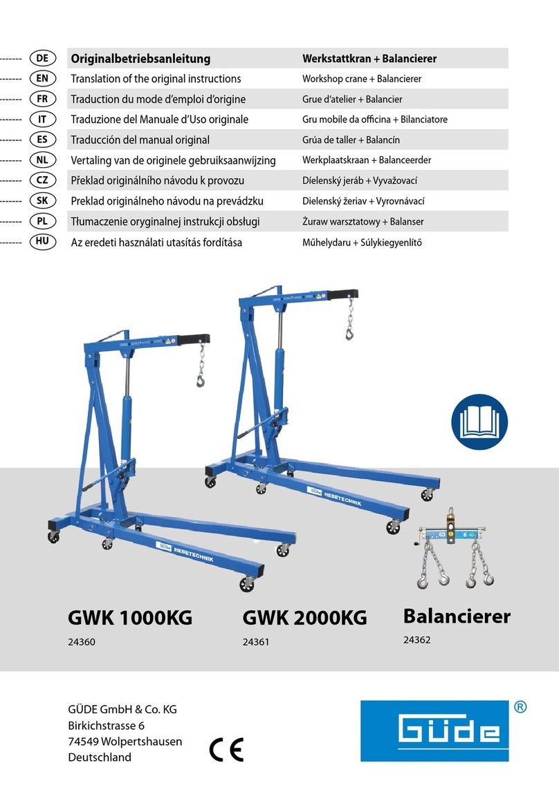 GÜDE GWK 1000KG Translation of the original instructions