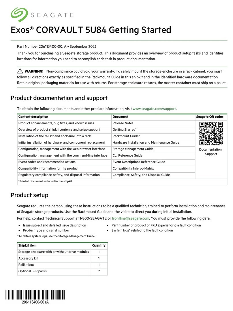 Seagate Exos 5U84 Series User manual