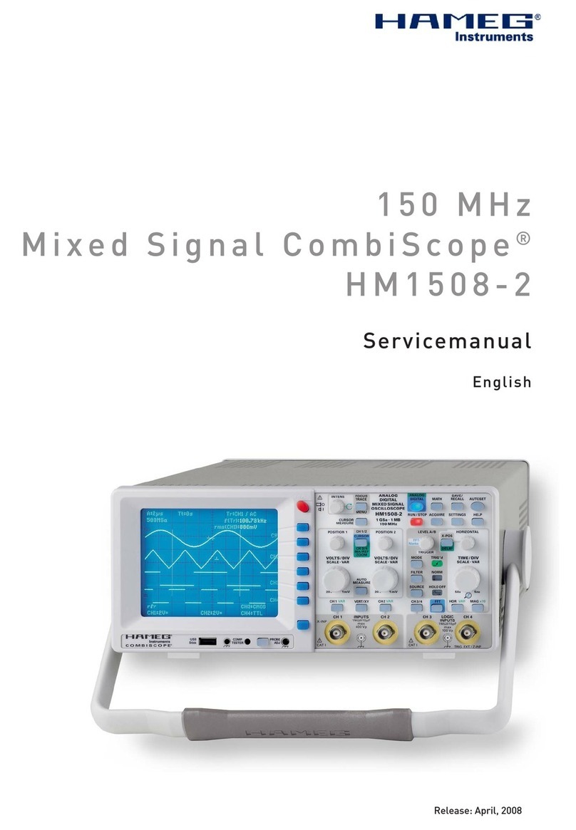 Hameg CombiScope HM1508-2 Service manual