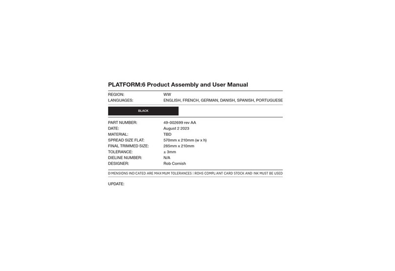 Corsair PLATFORM 6 Use and care manual