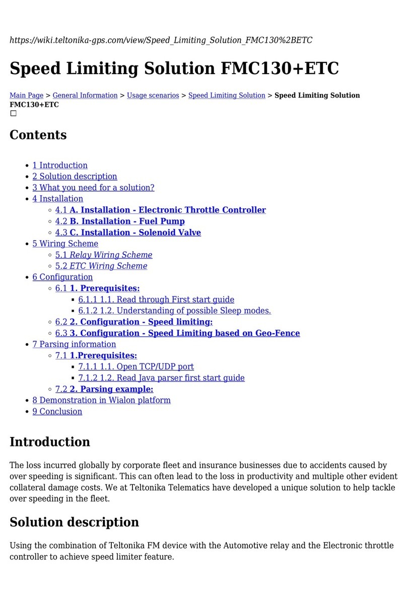 Teltonika FMC130+ETC User manual