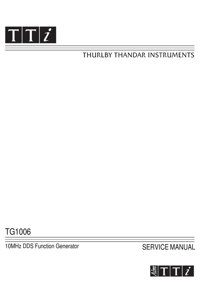 TTI TG1006 User manual
