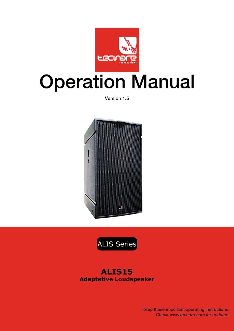 TECNARE ALIS Series Operation manual