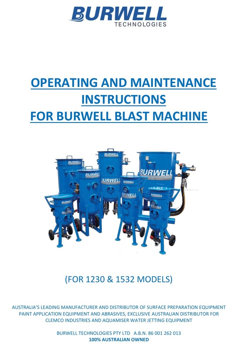 BURWELL 1230 Operating and maintenance instructions