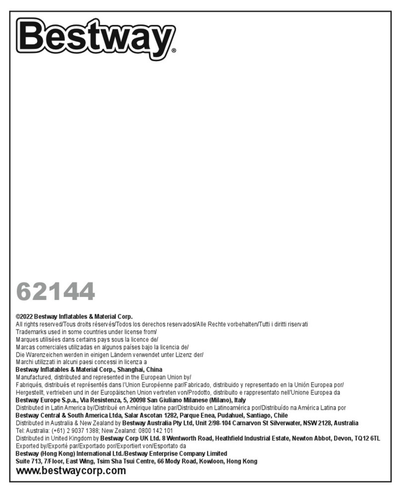 Bestway 62144 owner's manual