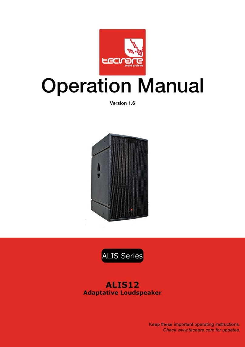 TECNARE ALIS Series Operation manual