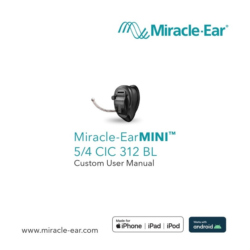 Miracle-Ear MINI 5/4 CIC 312 BL User manual