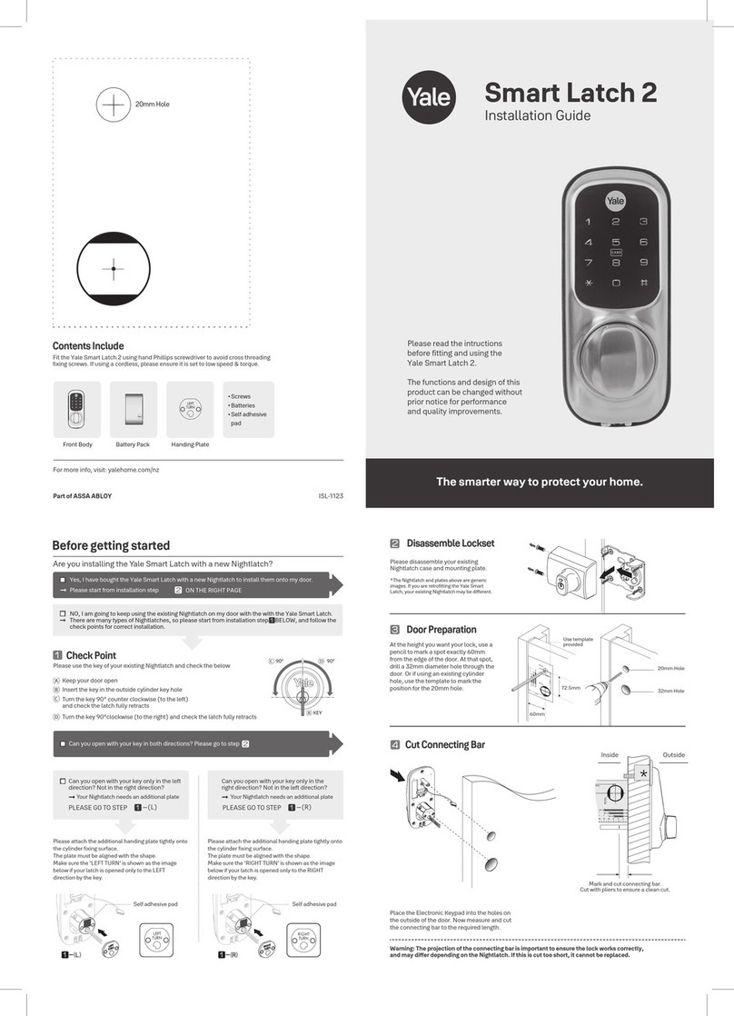 Yale Smart Latch 2 User manual