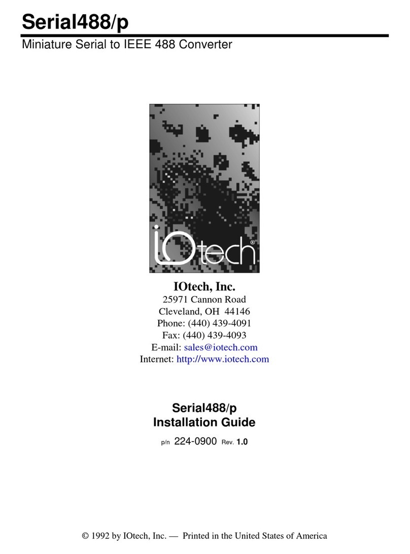 IOtech Serial488/p installation guide IOtech Serial488/p installation guide