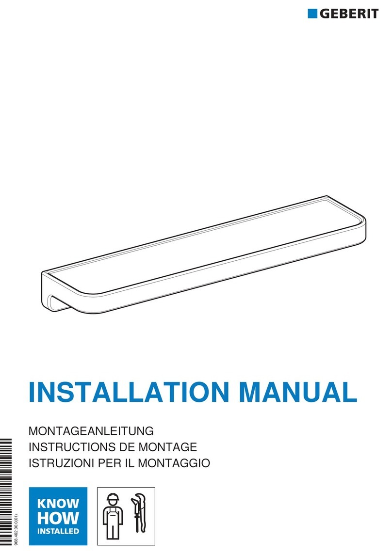 Geberit RENOVA PLAN installation manual