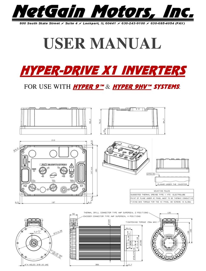 NetGain Motors HYPER-DRIVE X1 user manual