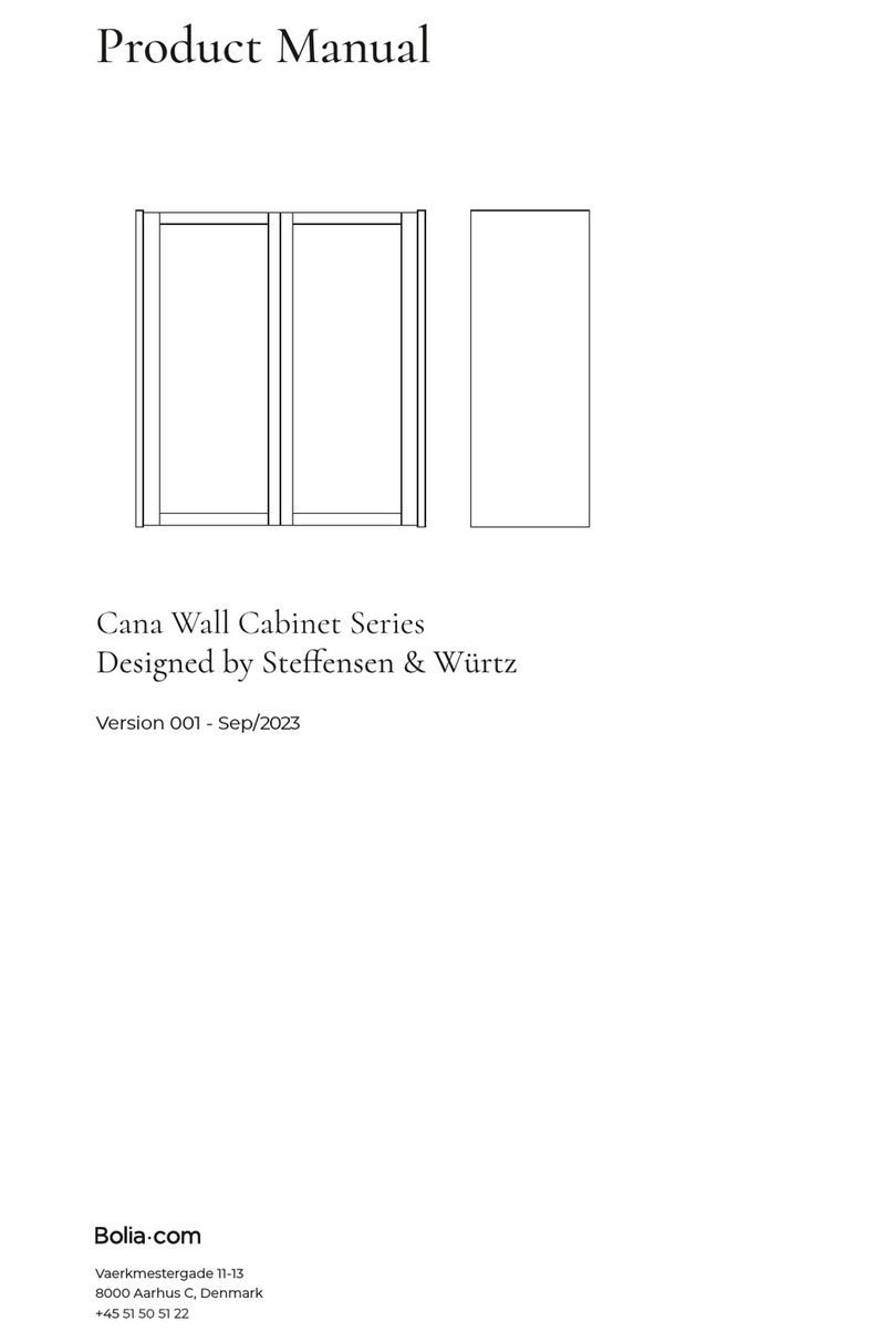 Bolia Cana Wall Cabinet Series product manual Bolia Cana Wall Cabinet Series product manual