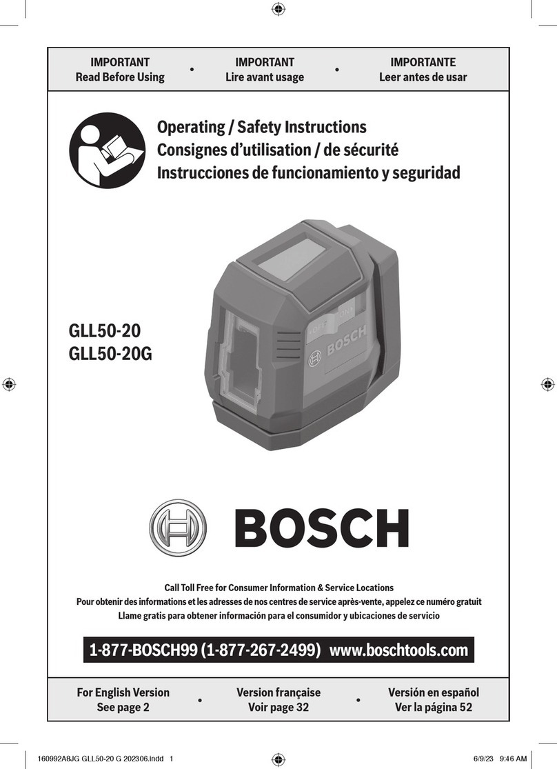 Bosch GLL50-20 Assembly instructions