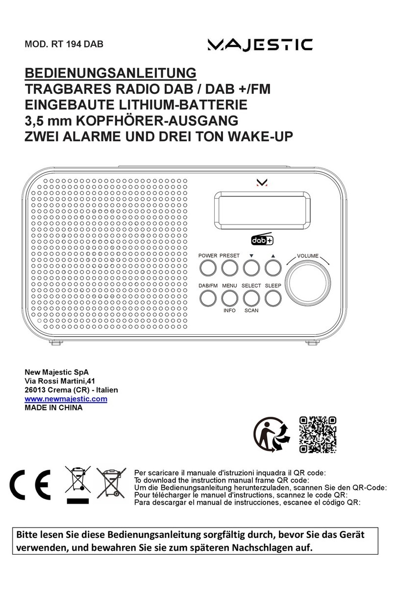 Majestic RT 194 DAB User manual