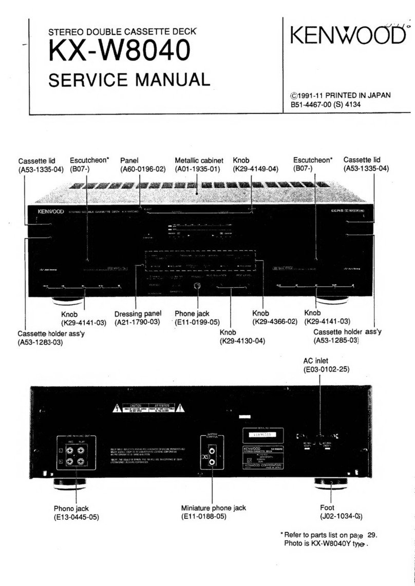 Kenwood KX-W8040 Service manual