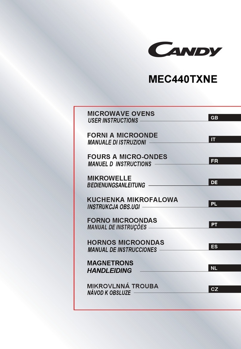 Candy MEC440TXNE User instructions