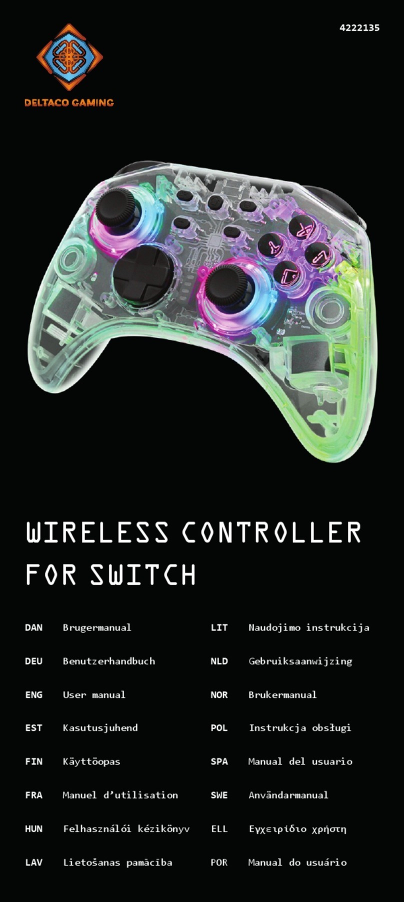 Deltaco Gaming 4222135 User manual