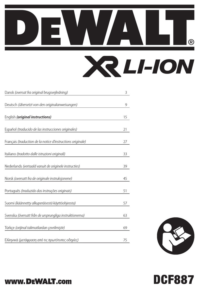 DeWalt DCF887 User manual