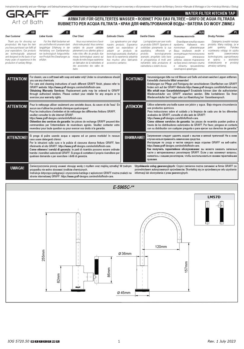 Graff E-5965C Series Operator's manual