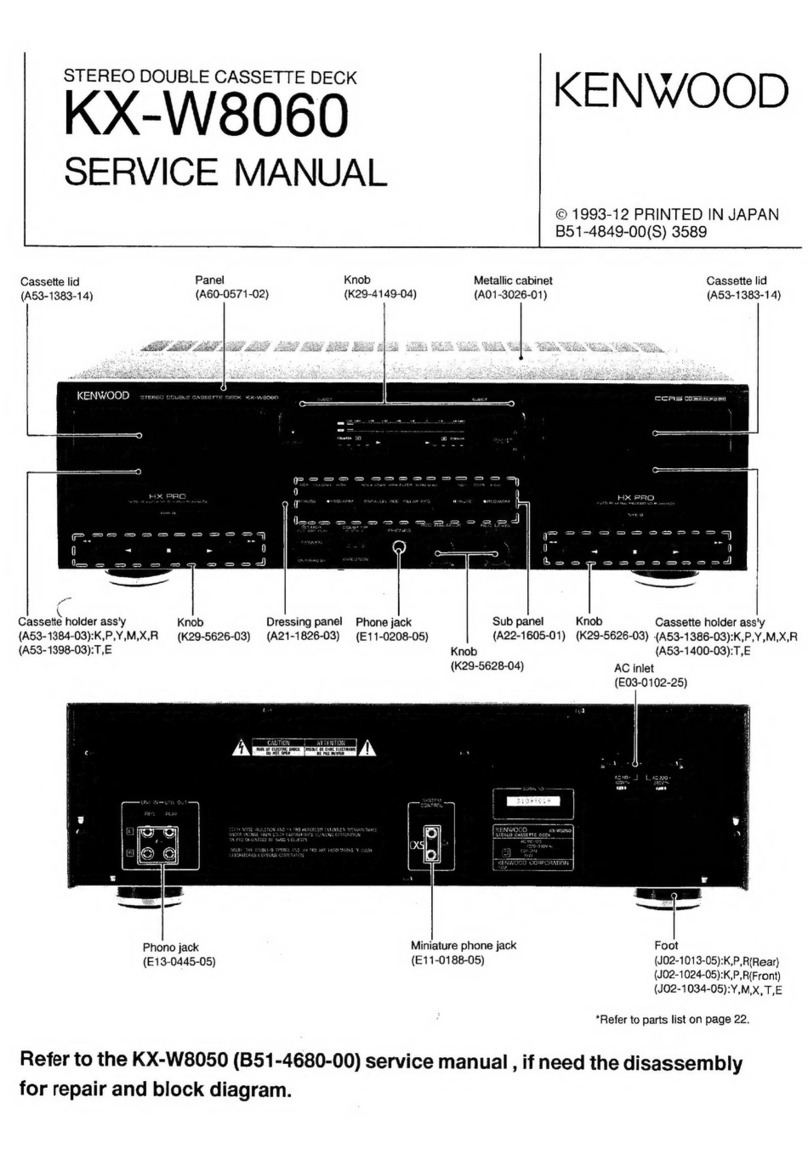 Kenwood KX-W8060 User manual