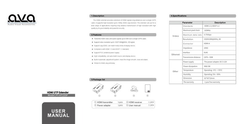 Ava PT-HT235P user manual