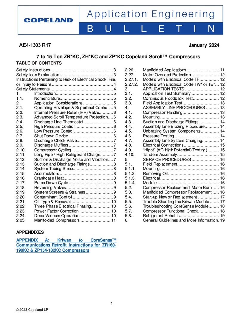 Copeland Scroll ZR KC Series User manual